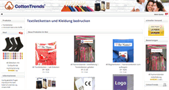 Desktop Screenshot of cottontrends.ch