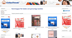 Desktop Screenshot of cottontrends.se
