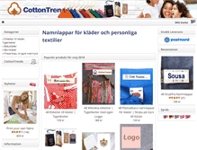 Tablet Screenshot of cottontrends.se
