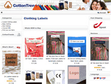 Tablet Screenshot of cottontrends.be