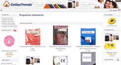 Desktop Screenshot of cottontrends.fr
